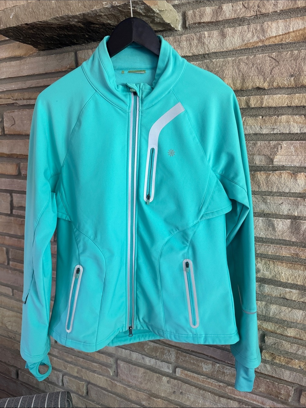 Women’s Teal Athleta Softshell Jacket - Performance Fit